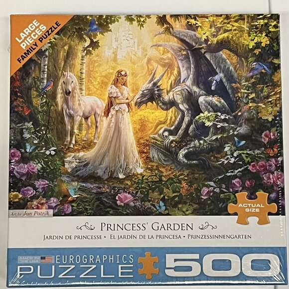 Eurographics Jigsaw Puzzle Jan Patrik Princess Garden 500 Piece Large Pieces NEW - Picture 1 of 5